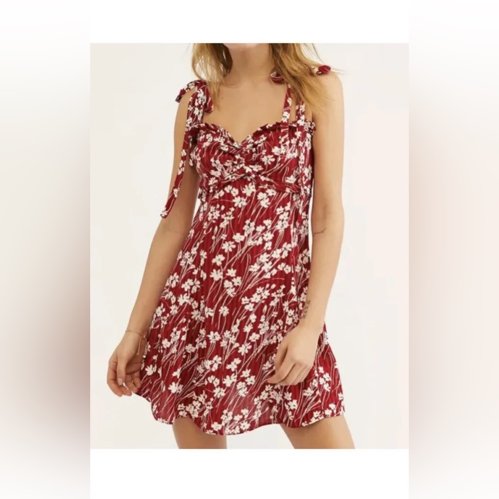 Free People Red Love Like This Sundress